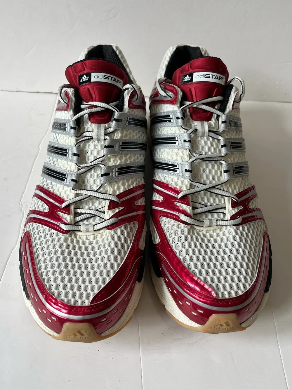 Adidas ADISTAR CONTROL 5 sneakers red silver running athletic shoe men’s size 16